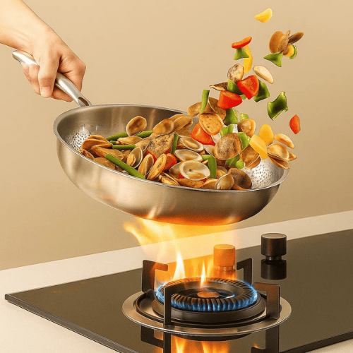Hittebestendige Titanium Pan voor Duurzaam Koken – Krasbestendig 28 cm 5