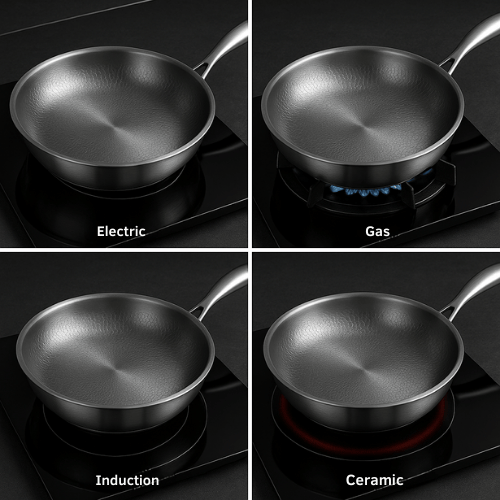 Hittebestendige Titanium Pan voor Duurzaam Koken – Krasbestendig 28 cm 7