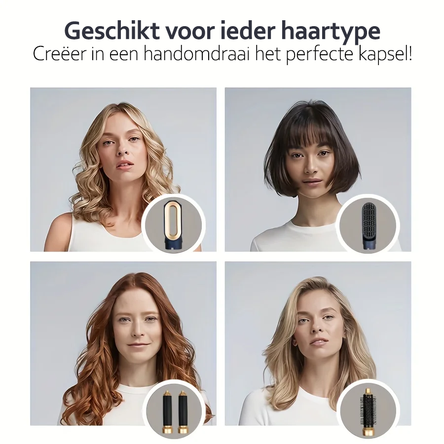 Krachtige Föhn voor Glanzend Haar – 5-in-1 Styling Tool