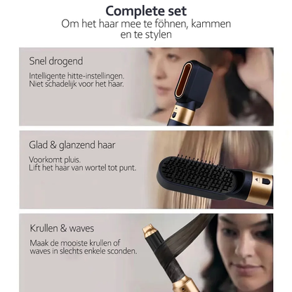 Krachtige Föhn voor Glanzend Haar – 5-in-1 Styling Tool