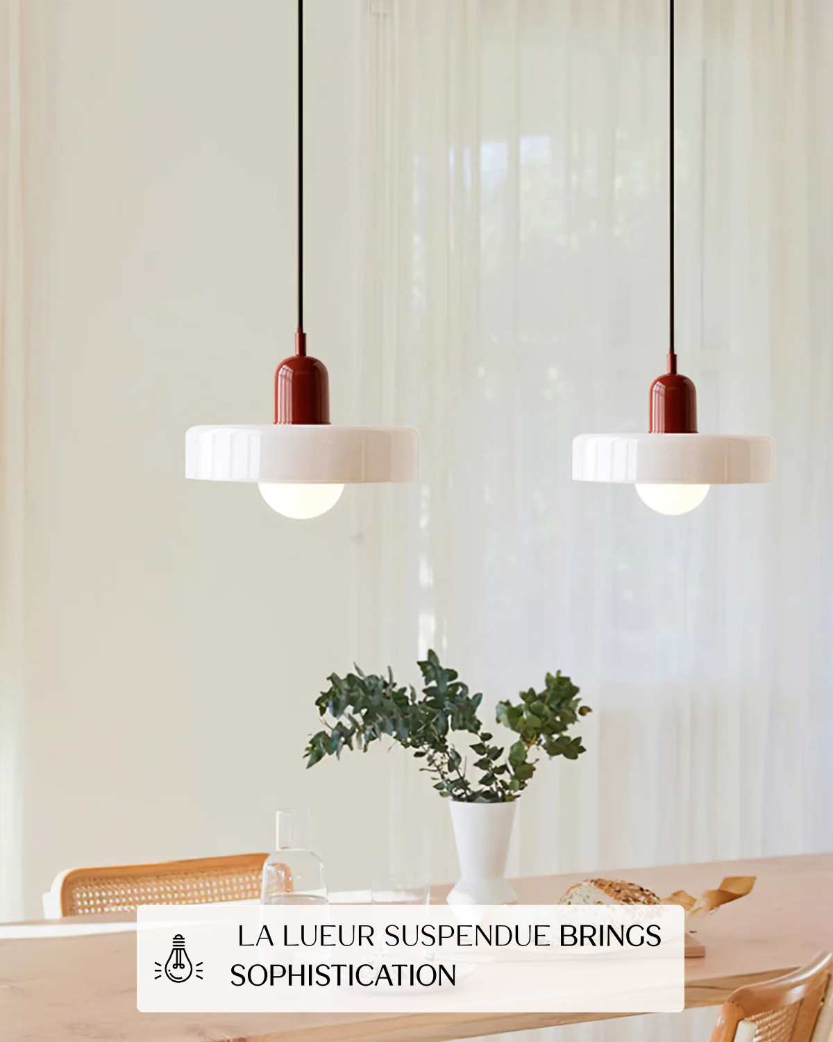 Minimalistische Hanglamp voor Elegante Verlichting – Sfeervolle Gloed 2