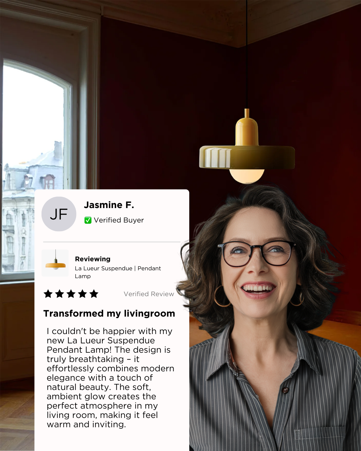 Minimalistische Hanglamp voor Elegante Verlichting – Sfeervolle Gloed 3