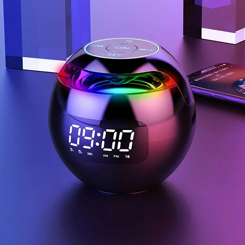 Sfeervolle Digitale Wekker met LED Lichtshow en Bluetooth Geluid