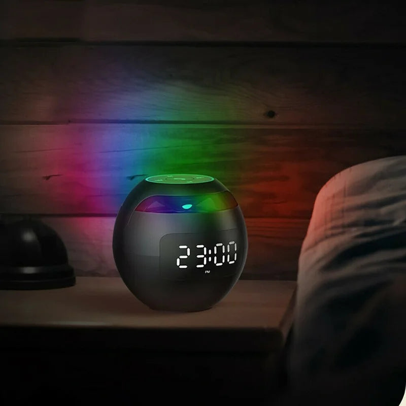 Sfeervolle Digitale Wekker met LED Lichtshow en Bluetooth Geluid