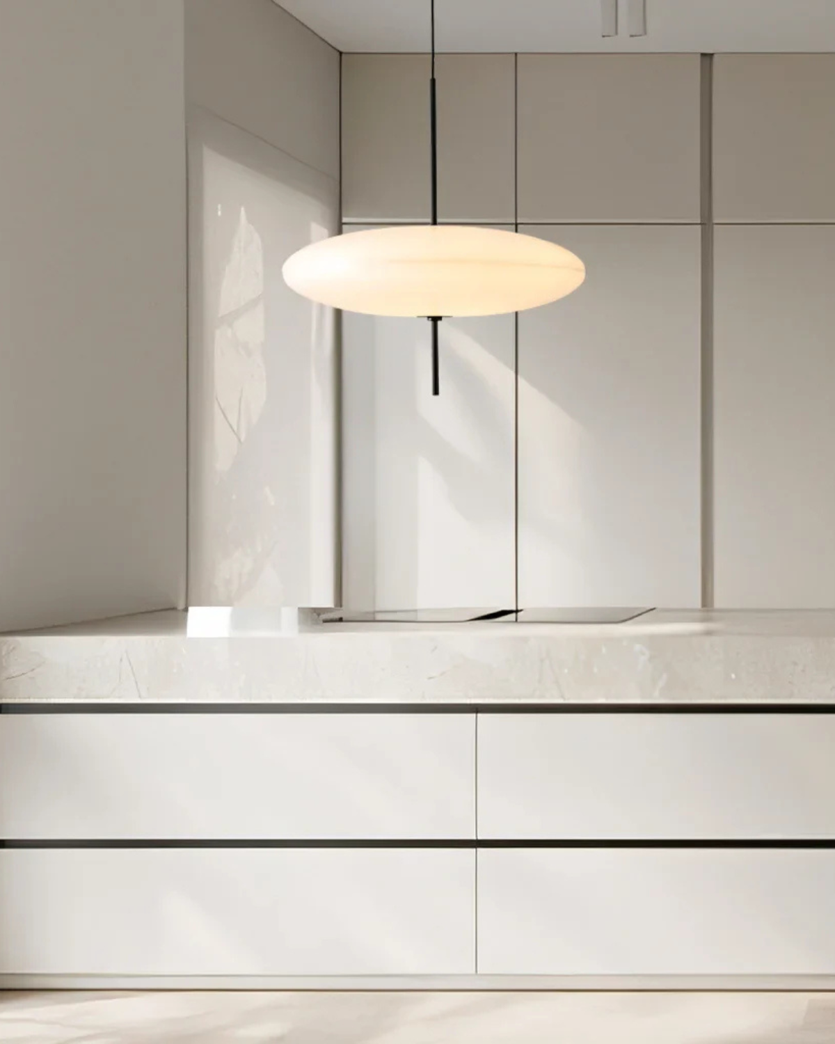 Sfeervolle Hanglamp voor Eettafel met Opaalglas Design 1