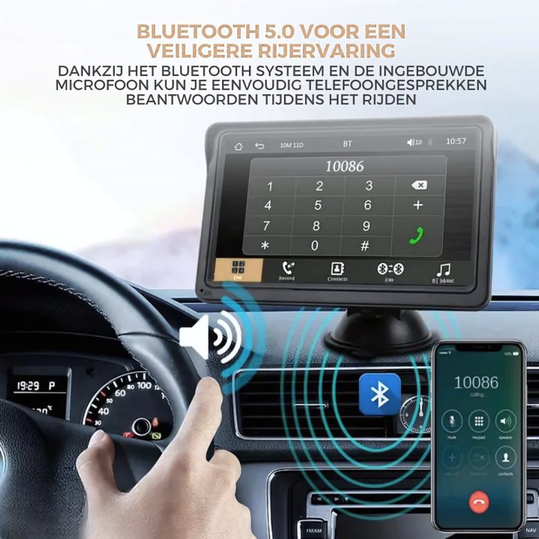 Slim Scherm voor Eenvoudige Autorit met CarPlay en Android Auto 8