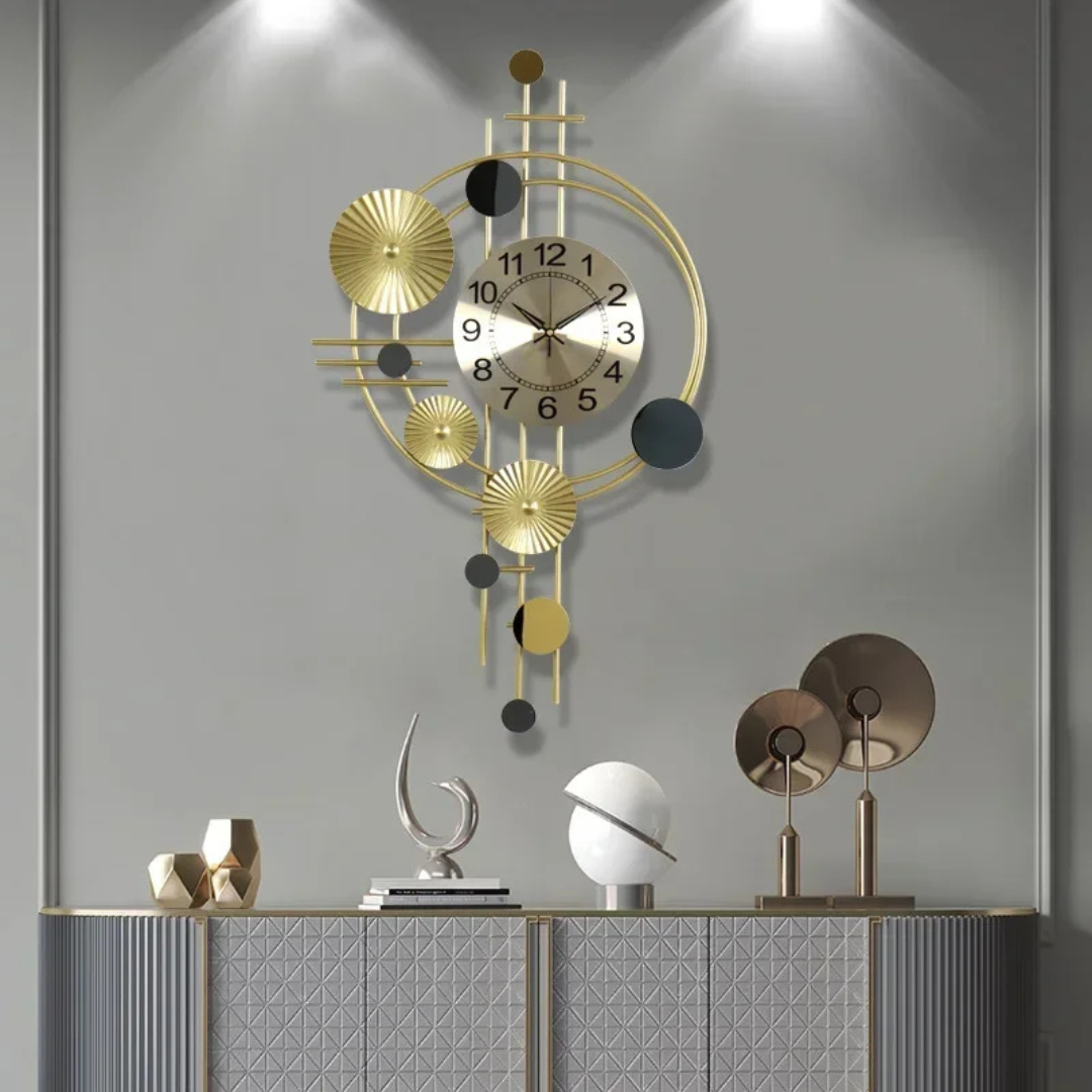 Stijlvolle Grote Wandklok voor Rustige Woonkamer Decoratie 3