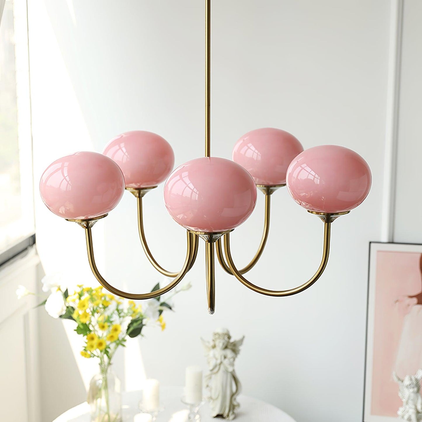 Stijlvolle Plafondlamp voor Luxe Sfeer met Gouden Afwerking 5