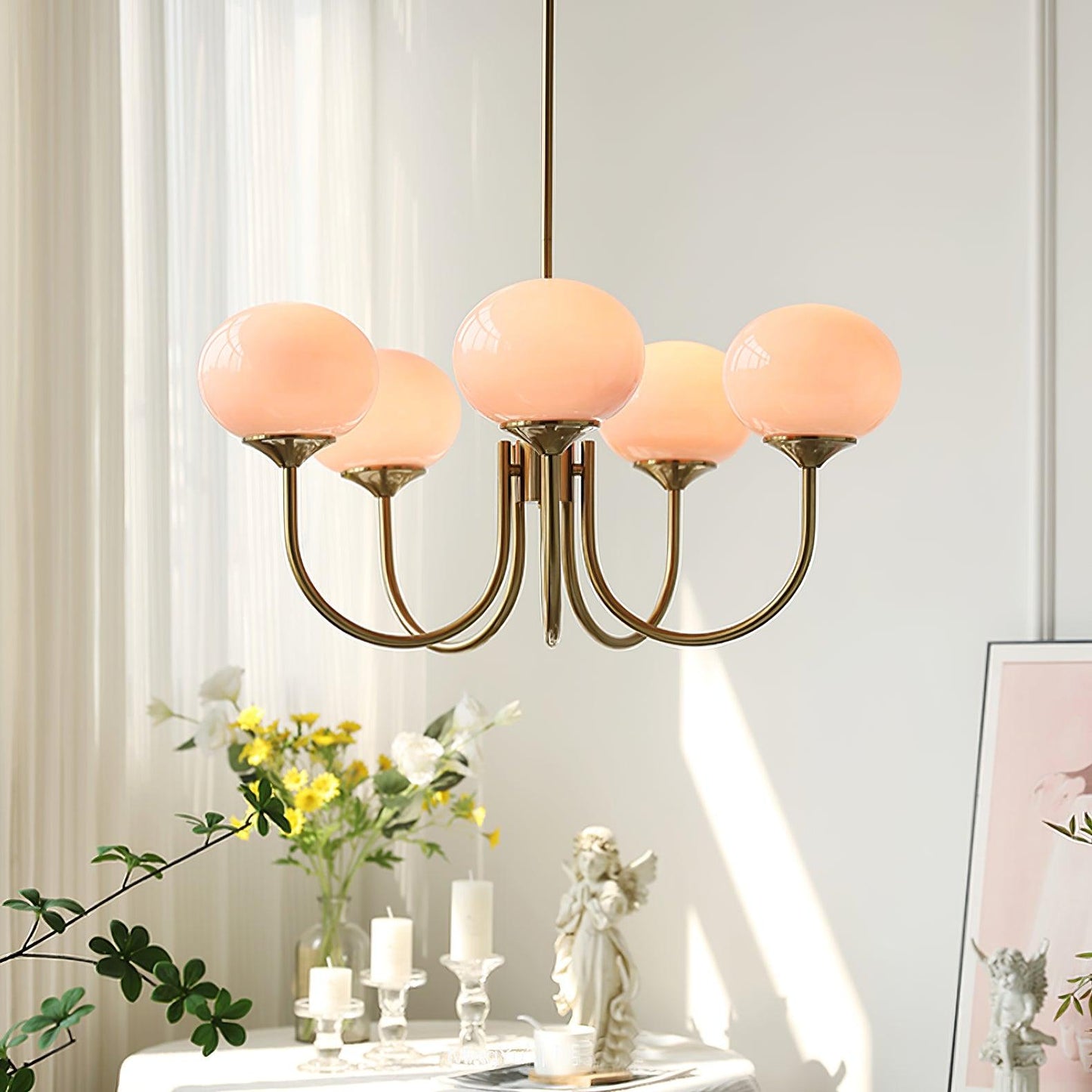 Stijlvolle Plafondlamp voor Luxe Sfeer met Gouden Afwerking 6