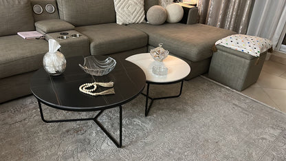 Stijlvolle Salontafelset van Gesinterde Steen voor Modern Interieur 2