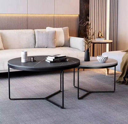 Stijlvolle Salontafelset van Gesinterde Steen voor Modern Interieur 3