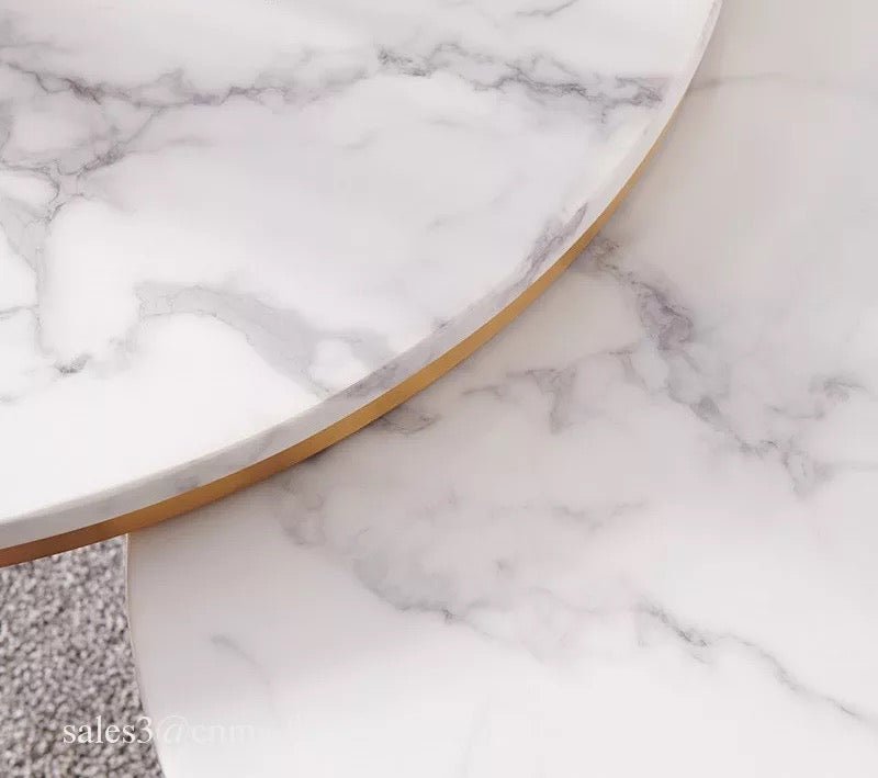 Stijlvolle Salontafelset van Marmer voor Elegante Woonkamers 4