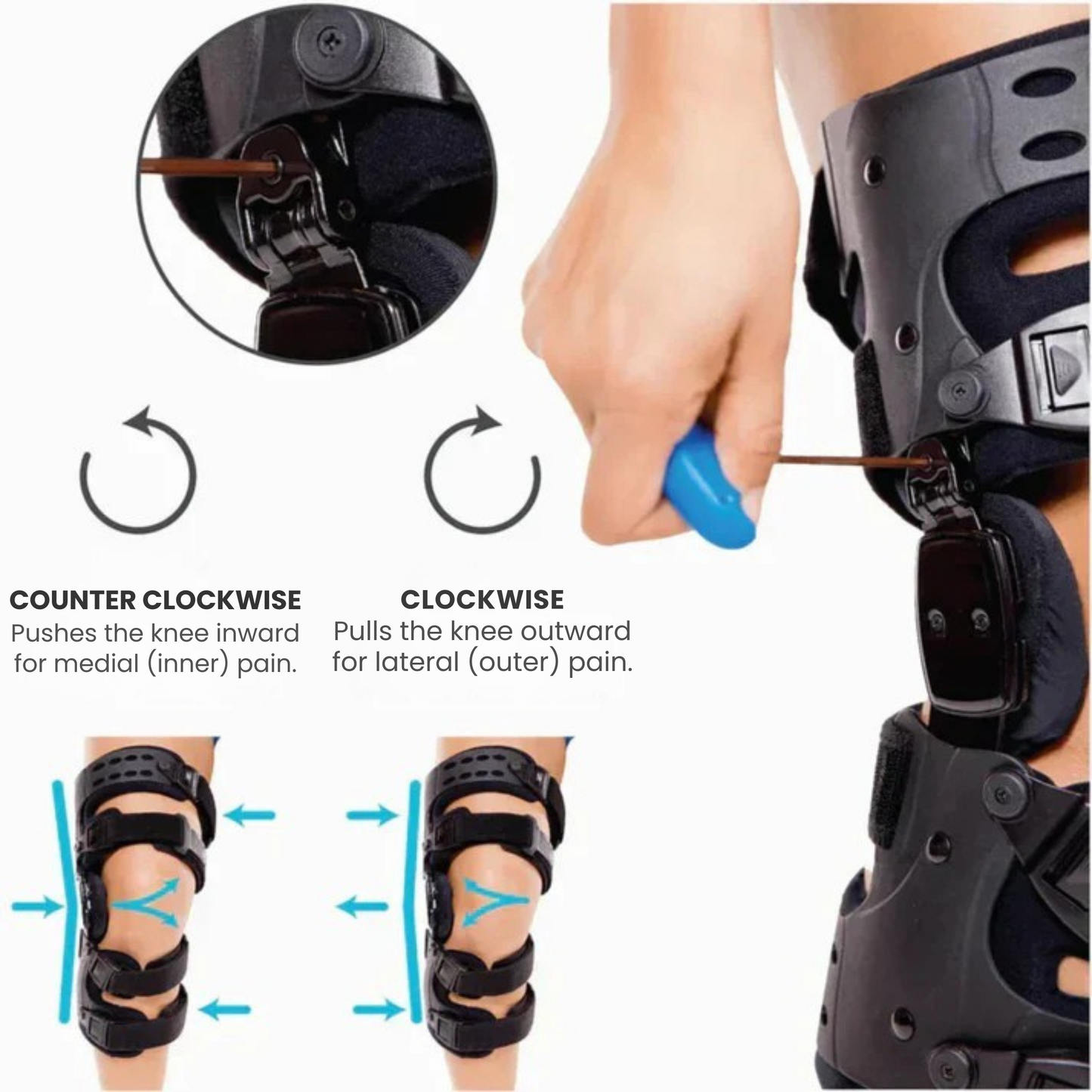 Verstelbare Knieclip voor Comfort en Stabiliteit – Ondersteuning bij Beweging