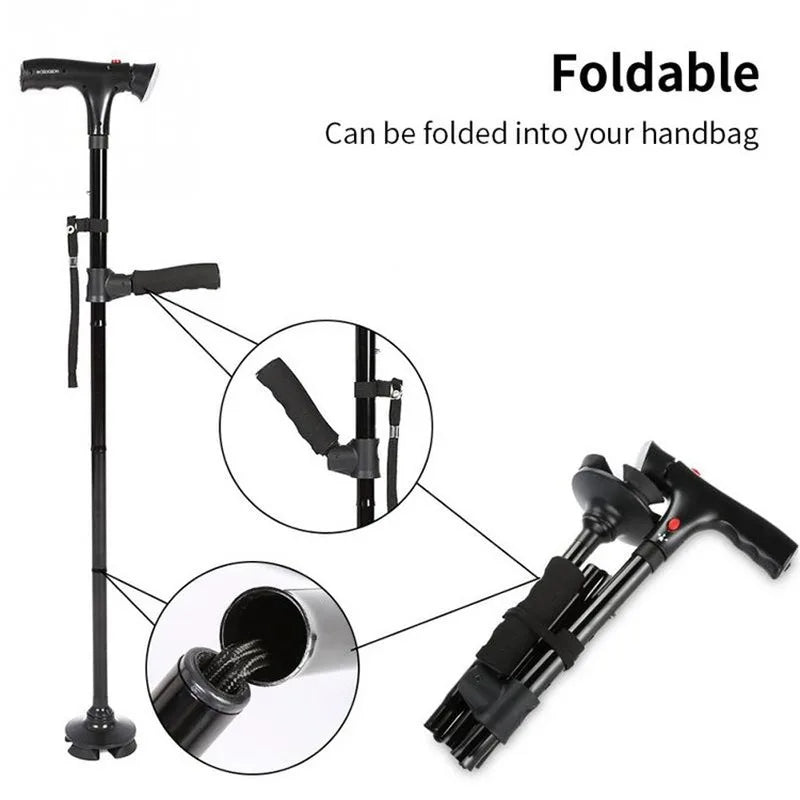 Verstelbare Wandelstok voor Optimale Stabiliteit en Comfort