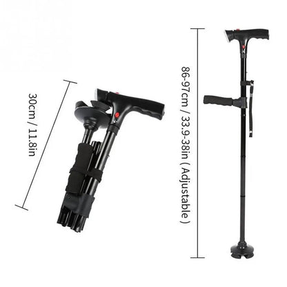 Verstelbare Wandelstok voor Optimale Stabiliteit en Comfort