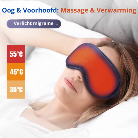 Verwarmde Oogmassager voor Diepe Ontspanning en Verlichting