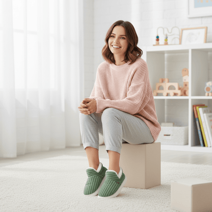 Verwarmde Pantoffels voor Dames en Heren met Antislip Zool 1