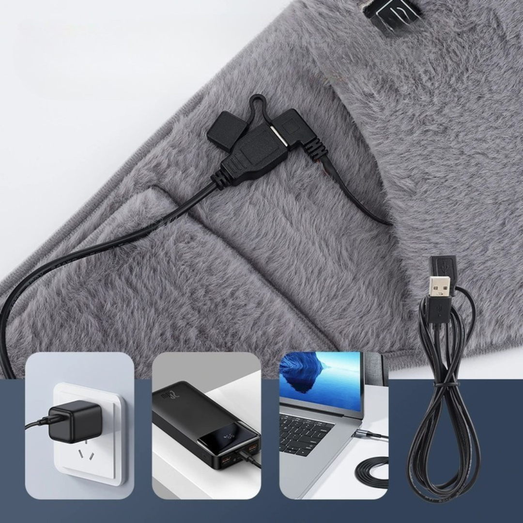 Verwarmde Tailleband voor Comfortabele Ontspanning – USB Aansluiting