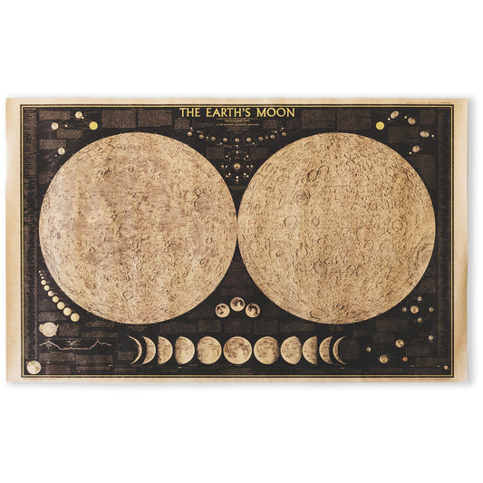 Vintage Maan Atlas Poster voor Unieke Wanddecoratie 0