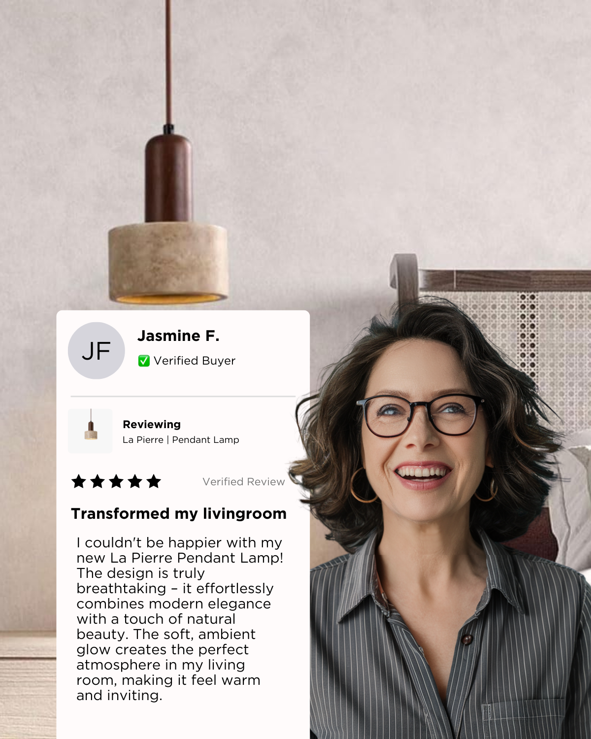 Warme Hanglamp voor Gezellige Sfeer in Woonkamer of Eetkamer 4