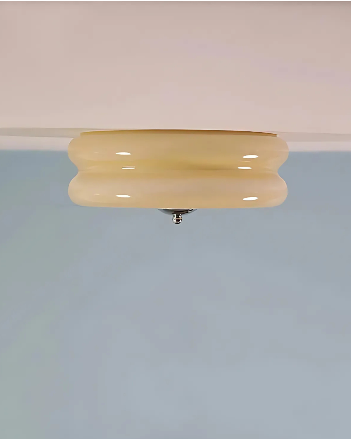 Warme Plafondlamp voor Gezellige Sfeer – Vintage Art Deco Plafonnière 4