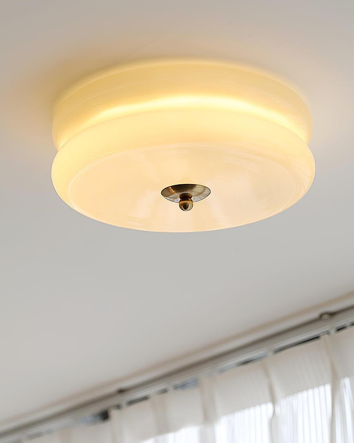 Warme Plafondlamp voor Gezellige Sfeer – Vintage Art Deco Plafonnière 6