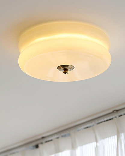 Warme Plafondlamp voor Gezellige Sfeer – Vintage Art Deco Plafonnière 6