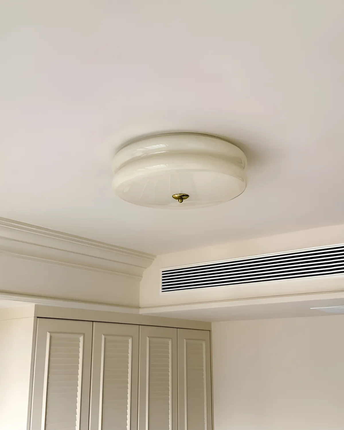 Warme Plafondlamp voor Gezellige Sfeer – Vintage Art Deco Plafonnière 8