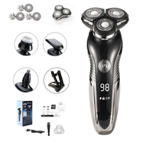 Deluxe scheerapparaat (+Houder+3 extra opzetstukken+Oplaadkabel+Borstel)