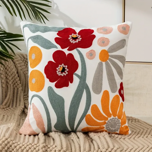 Zacht Sierkussen 45x45 voor Comfort en Stijl – Bloemenprint 0