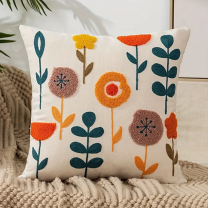 Zacht Sierkussen 45x45 voor Comfort en Stijl – Bloemenprint 2
