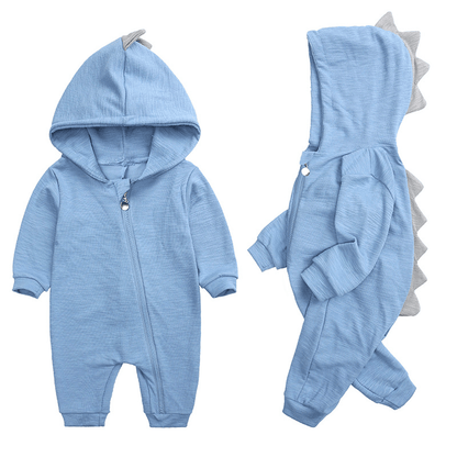 Zachte Dinosaurus Romper voor Baby's met Lange Mouw en Comfort 4