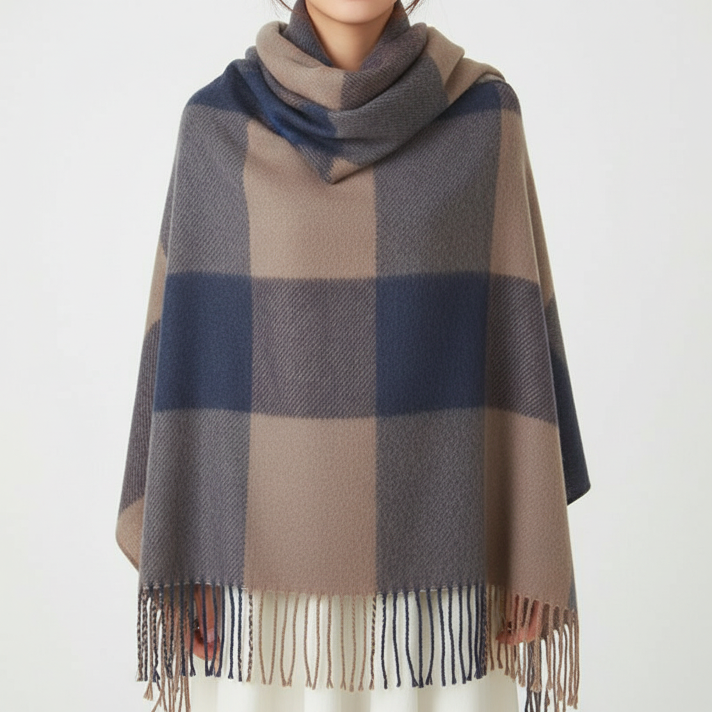 Zachte Sjaal Dames voor Stijlvolle Warmte – Trendy Ruitpatroon 2