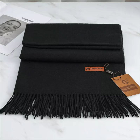 Zachte Sjaal voor Elegante Warmte met Kwastjes – Dames Accessoire 0